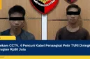 Terekam CCTV, 4 Pencuri Kabel Penangkal Petir TVRI Diringkus, Kerugian Rp80 Juta