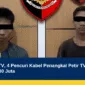 Terekam CCTV, 4 Pencuri Kabel Penangkal Petir TVRI Diringkus, Kerugian Rp80 Juta
