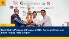 Bank Sultra Perkasa di Finspora 2026, Borong 5 Emas dan Bawa Pulang Piala Bergilir