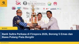 Bank Sultra Perkasa di Finspora 2026, Borong 5 Emas dan Bawa Pulang Piala Bergilir