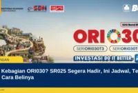 Tak Kebagian ORI030? SR025 Segera Hadir, Ini Jadwal, Tenor dan Cara Belinya