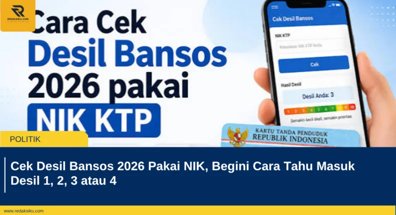Cek Desil Bansos 2026 Pakai NIK, Begini Cara Tahu Masuk Desil 1, 2, 3 atau 4