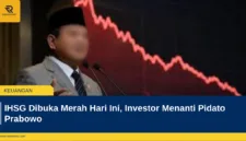 IHSG Dibuka Merah Hari Ini, Investor Menanti Pidato Prabowo