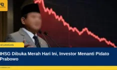 IHSG Dibuka Merah Hari Ini, Investor Menanti Pidato Prabowo