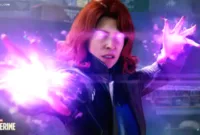 Logan dalam game Marvel’s Wolverine yang menampilkan aksi pertempuran jarak dekat yang intens.
