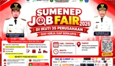 Sumenep Job Fair 2026 resmi digelar di Gedung KORPRI dengan melibatkan 35 perusahaan dari berbagai sektor industri.