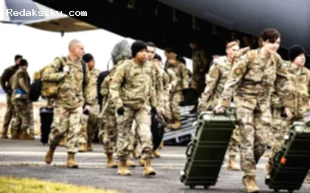 Pentagon Pertimbangkan Tarik — Ilustrasi militer AS di Eropa, wilayah yang dipertimbangkan Pentagon untuk penarikan pasukan