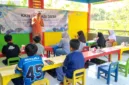 Mahasiswa KKN 292 UNS menggelar lomba seni literasi untuk meningkatkan kreativitas anak di Desa Tawangsari.
