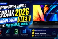 Laptop Profesional OLED — Laptop ASUS Vivobook S 14 berlayar OLED untuk profesional dengan mobilitas tinggi