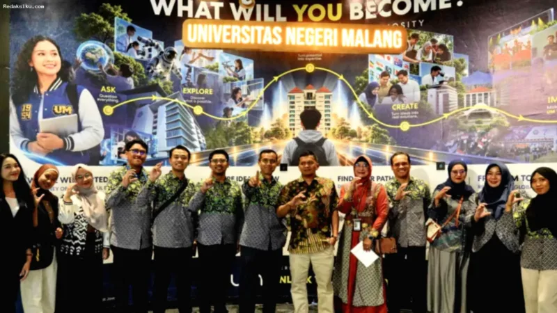 Inovasi AI hingga Cold — Stand Universitas Negeri Malang memamerkan inovasi AI dan cold storage di JTP 1 Kota Batu.