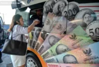 Rupiah Menguat Tipis — Grafik pergerakan nilai tukar rupiah terhadap dolar AS di pasar spot