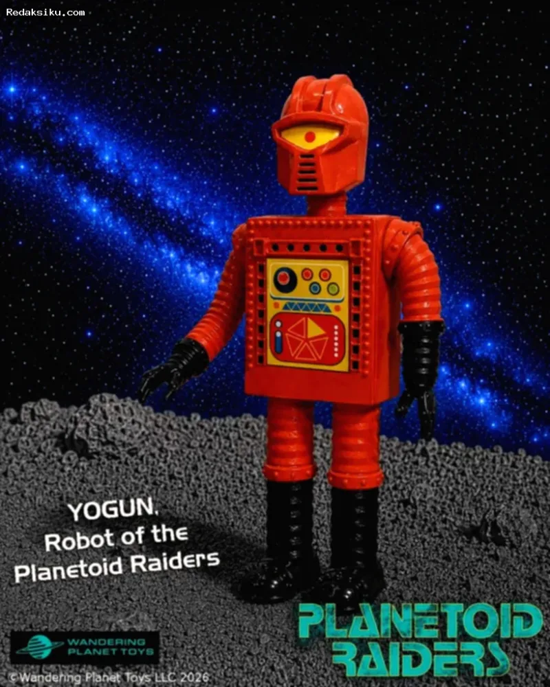 Chris Wyatt dan Gavin Hignight dari Wandering Planet Toys memperkenalkan lini mainan aksi The Planetoid Raiders.