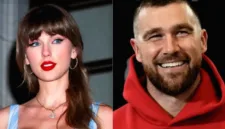 Taylor Swift terlihat menunjukkan cincin kawinnya saat mendukung Travis Kelce yang mencetak touchdown di Stadion GEHA Field Arrowhead.