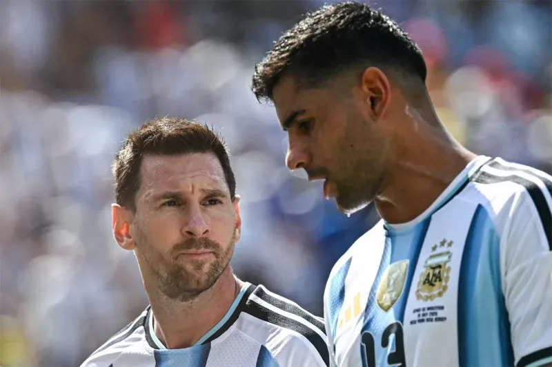 Lionel Messi saat memimpin Timnas Argentina di lapangan hijau