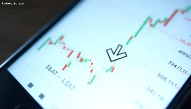 Grafik pergerakan saham dan aktivitas pasar keuangan Indonesia