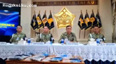 Marsda TNI Daan Sulfi memberikan keterangan resmi terkait kasus kematian Serda Ahmad Muzammil Farisa