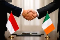 Kerja Sama RI-Irlandia — Pertemuan bilateral Indonesia dan Irlandia di Jakarta untuk kerja sama AI dan energi bersih