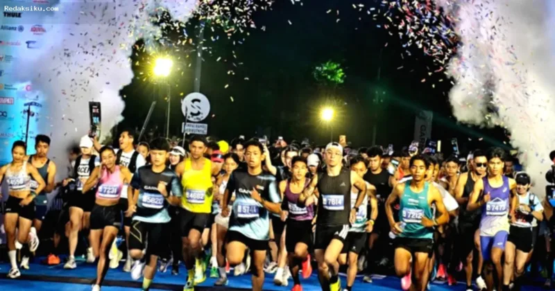 Ribuan pelari memadati ajang Garmin Run Indonesia 2026 di ICE BSD, Tangerang