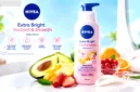 NIVEA Extra Bright Radiant & Smooth Vitamin C hadir sebagai solusi praktis untuk mencerahkan dan menghaluskan kulit tubuh.