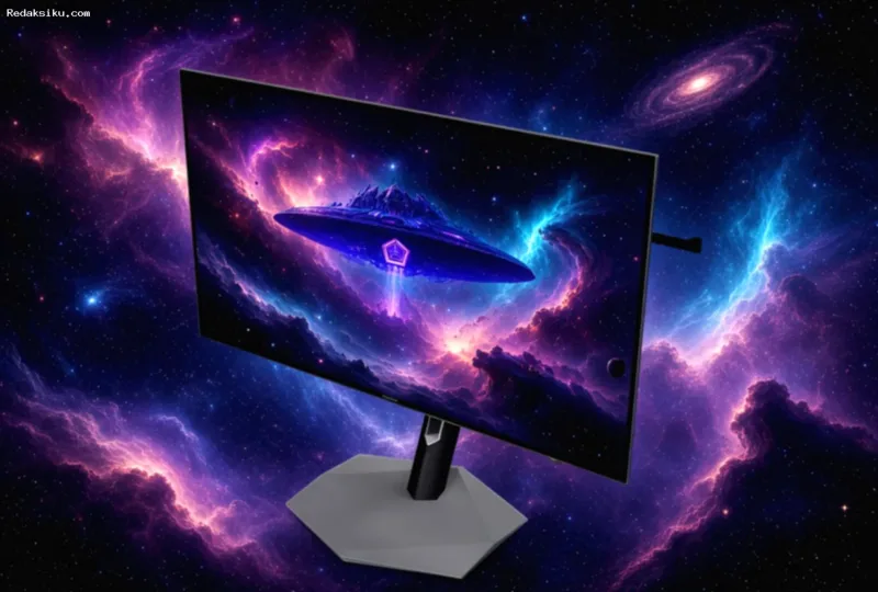 Monitor gaming AOC AGON PRO AGP327UZD berukuran 31,5 inci dengan panel Tandem 2.0 WOLED.