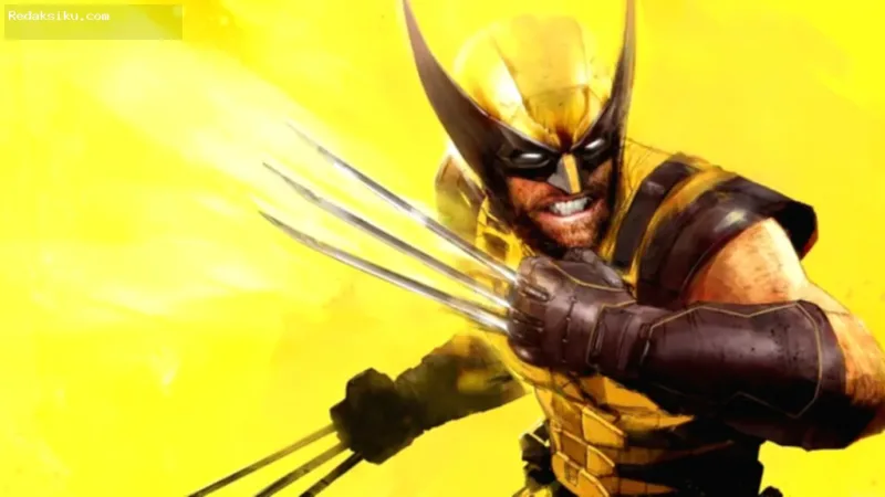 Marvel’s Wolverine — Logan atau Wolverine dengan kostum ikonik di tengah latar belakang kota bernuansa gelap