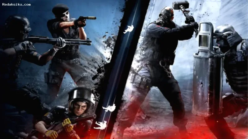 Logo game Rainbow Six Siege karya Ubisoft yang membahas strategi menghadapi peluncuran GTA VI