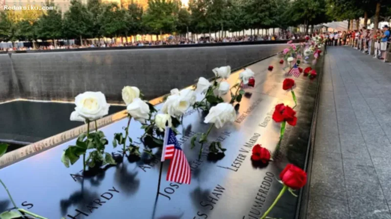 sejarah 9/11 — Peringatan mengenang peristiwa serangan 11 September 2001 yang kini dipelajari oleh generasi muda sebagai bagian dari sejarah.