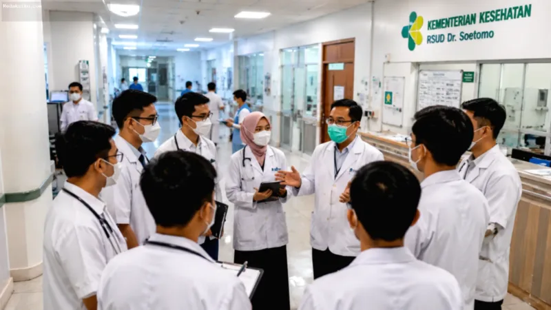Kementerian Kesehatan mengevaluasi program internsip dokter untuk prioritas keselamatan peserta.