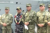Kapal induk ITS Giuseppe Garibaldi asal Italia yang akan bergabung dengan TNI AL sebagai KRI Sriwijaya.