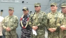Kapal induk ITS Giuseppe Garibaldi dijadwalkan resmi bergabung dengan TNI Angkatan Laut sebagai KRI Sriwijaya pada 24 September.
