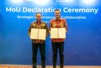 Kerjasama Telkom CrowdStrike — Penandatanganan kerja sama antara Telkom dan CrowdStrike untuk keamanan siber B2B.
