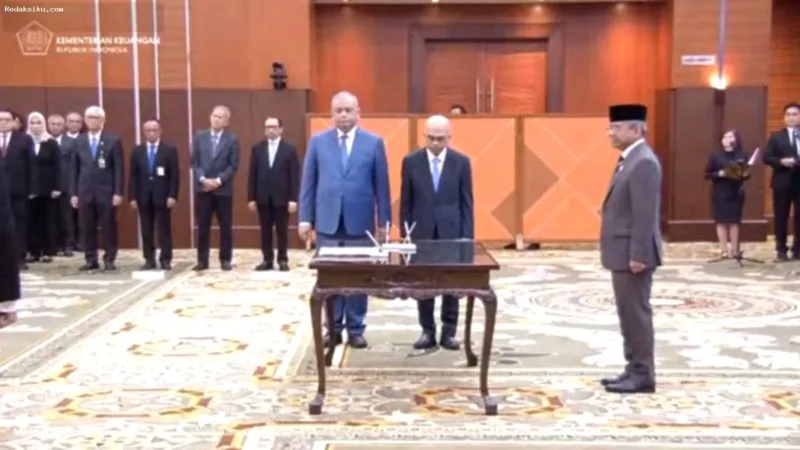 Suahasil Nazara melantik 14 pejabat Kementerian Keuangan pada Senin, 21 September 2026.