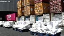 Bea Cukai menyita 413 ton beras dan garam ilegal asal India senilai Rp7,8 miliar di Terminal Petikemas Surabaya.