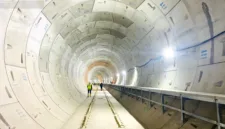 Petugas memulai pendataan awal lokasi pembangunan MRT Koridor Thamrin-Kwitang sepanjang 1,76 kilometer di Jakarta.