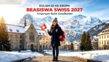 Pemerintah Swiss kembali membuka program beasiswa bagi akademisi dan peneliti internasional untuk tahun akademik 2027.