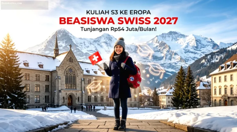 Beasiswa Pemerintah Swiss — Ilustrasi universitas di Swiss untuk program beasiswa penelitian Pemerintah Swiss 2027