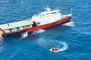 Tim Basarnas berhasil mengevakuasi satu korban tenggelamnya KM Virgo di tengah kondisi arus bawah laut yang ekstrem.