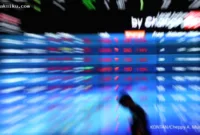 Prediksi IHSG Senin — Pergerakan grafik Indeks Harga Saham Gabungan di Bursa Efek Indonesia.