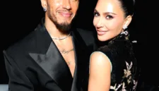 Kim Kardashian, Lewis Hamilton, dan Brad Pitt tampak hadir dalam sebuah acara di Los Angeles.