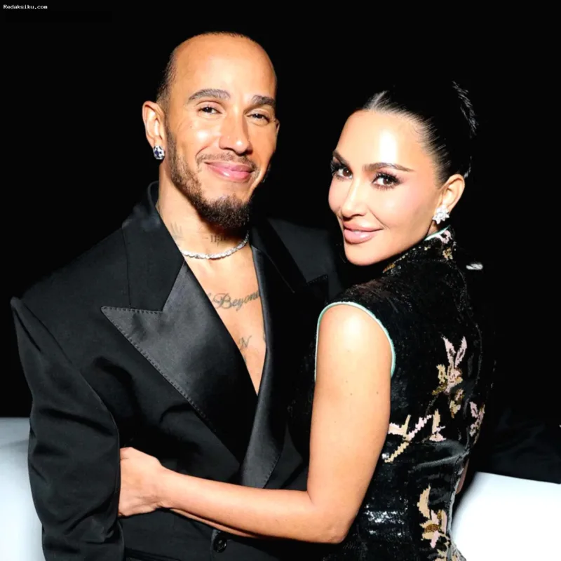 Kim Kardashian, Lewis Hamilton, dan Brad Pitt hadir dalam acara di Los Angeles