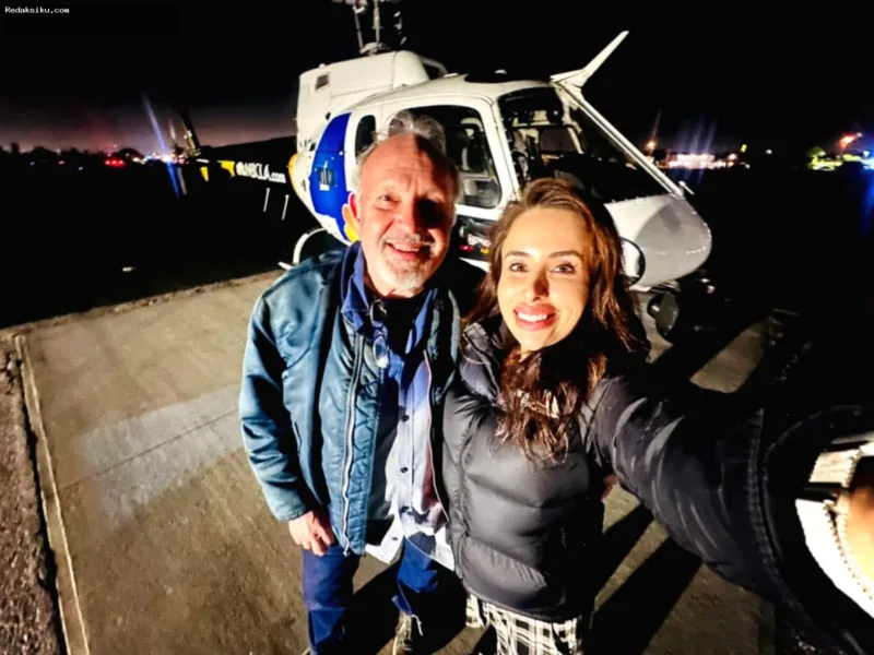 Los Angeles Rams menyampaikan penghormatan untuk Eliana Moreno dan George Marciniw di stadion.