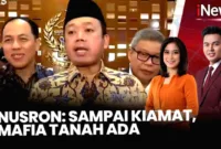 Nusron Diciduk KPK — Menteri ATR/BPN Nusron Wahid memberikan pernyataan terkait penangkapan mafia tanah.