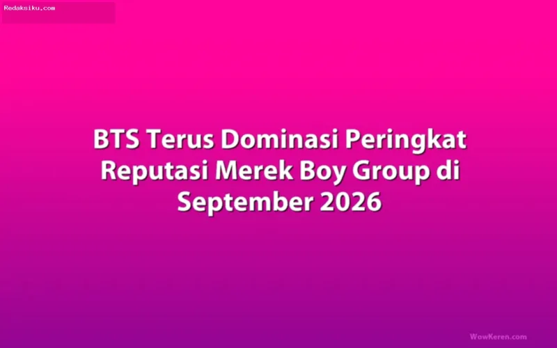 BTS menempati peringkat teratas reputasi merek boy group K-Pop September 2026
