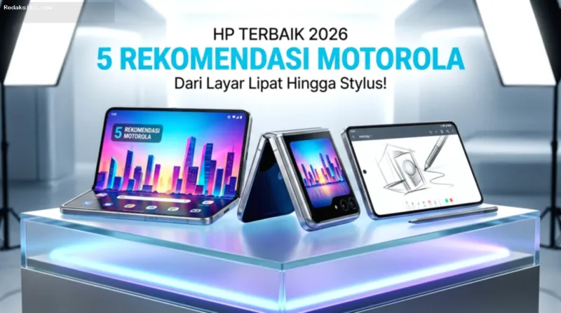 HP Motorola — Jajaran smartphone Motorola terbaru yang dirilis pada tahun 2026 dengan berbagai pilihan spesifikasi.