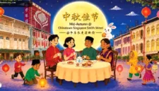 Kawasan Chinatown Singapura bersiap menyambut Festival Musim Gugur dengan instalasi lampion dan berbagai pertunjukan seni.