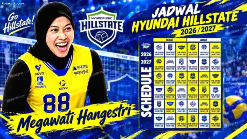 Megawati Hangestri bersiap dalam pertandingan V-League musim 2026/2027