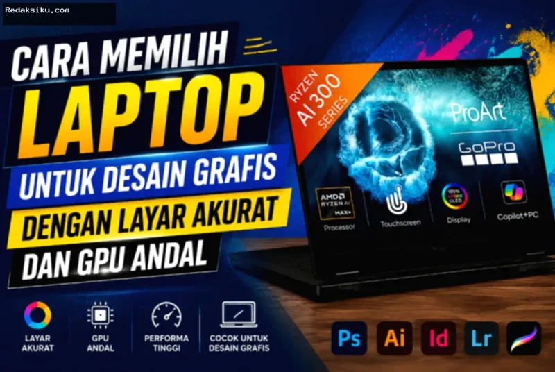 Cara Memilih Laptop — Laptop ASUS ProArt PX13 dengan layar OLED 3K untuk kebutuhan desain grafis profesional