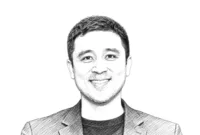 tokenisasi aset — Gedung bursa efek Nasdaq di New York dengan latar belakang teknologi digital blockchain
