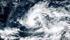Badai tropis Nolo terpantau terbentuk di wilayah perairan selatan Hawaii pada 23 September 2026.