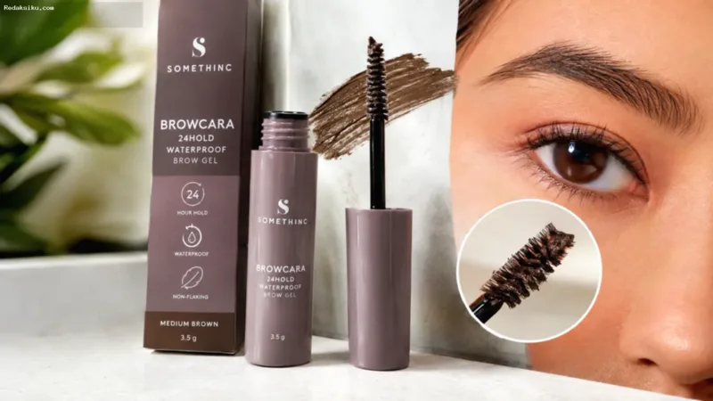 Kemasan SOMETHINC Browcara 24Hold Waterproof untuk riasan alis tahan lama.